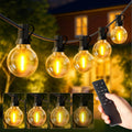 G40 Premium LED Außen-Lichterkette – Dimmbar mit Fernbedienung, Timer & IP44 Wetterschutz (Warmweiß)