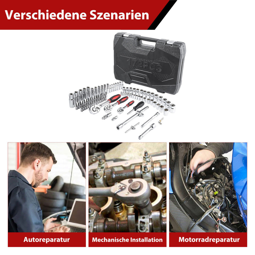 172-teiliges Steckschlüssel Set