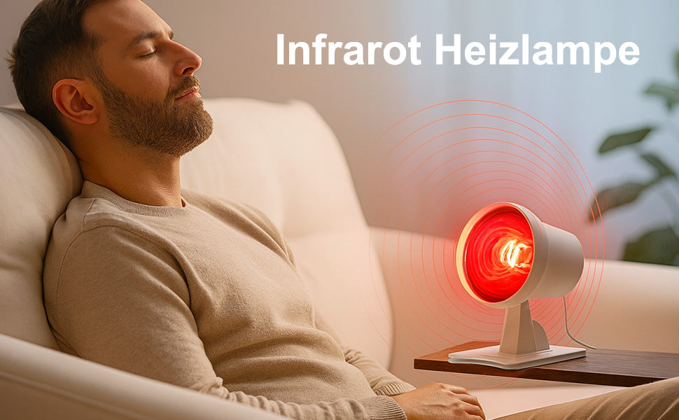 Profi Rotlichtlampe (150W) mit Timer & Dimmer – Infrarot-Wärmelampe zur Entspannung & gezielten Wärmeanwendung