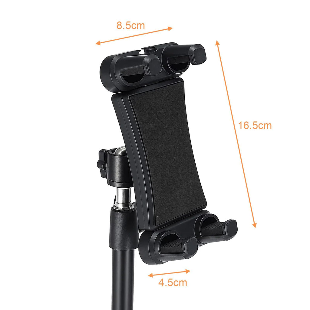 Profi Tablet-Bodenständer „FlexView“ (71–110 cm) – 360° Drehbare Halterung für Tablets & Smartphones (4,7–13,5 Zoll)