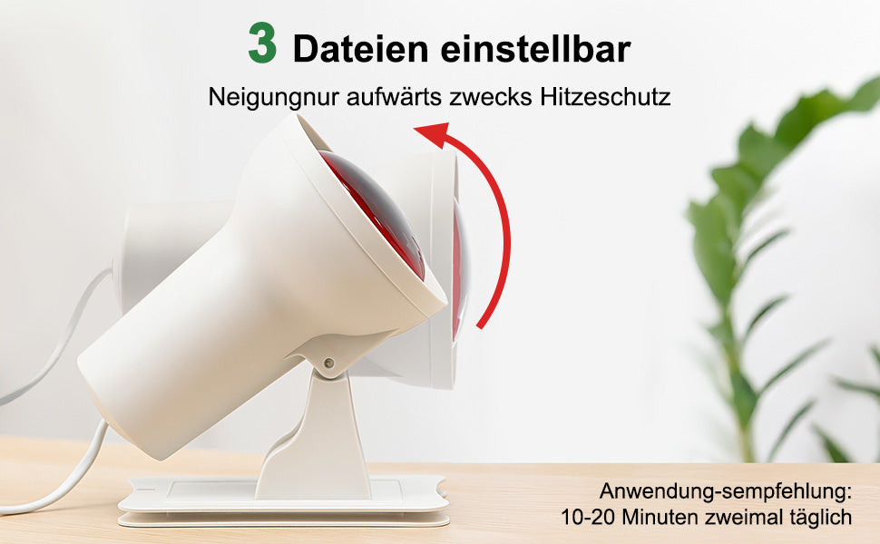 Profi Rotlichtlampe (150W) mit Timer & Dimmer – Infrarot-Wärmelampe zur Entspannung & gezielten Wärmeanwendung