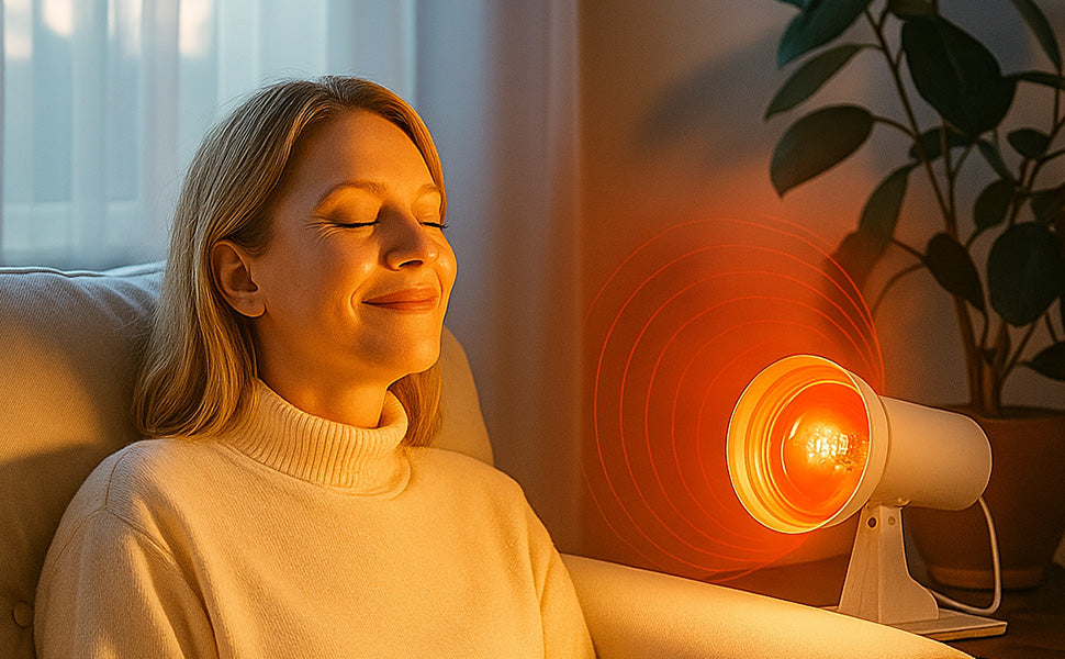 Profi Rotlichtlampe (150W) mit Timer & Dimmer – Infrarot-Wärmelampe zur Entspannung & gezielten Wärmeanwendung