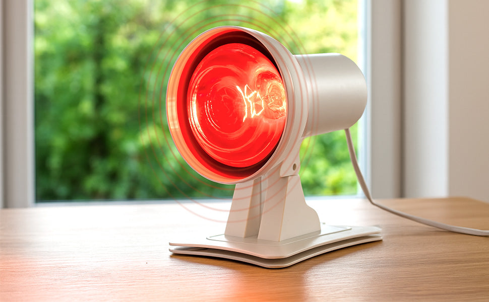 Profi Rotlichtlampe (150W) mit Timer & Dimmer – Infrarot-Wärmelampe zur Entspannung & gezielten Wärmeanwendung
